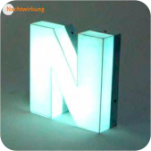 Neon Zentgraf Einzelbuchstaben Profil 8 Nachtwirkung